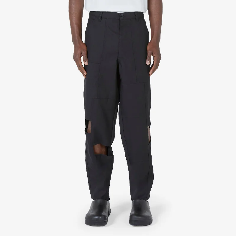 Denim pants Panelled Pant Black