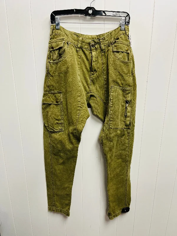 Slim fit Pants Cargo & Utility By Free People In Green, Size: 8