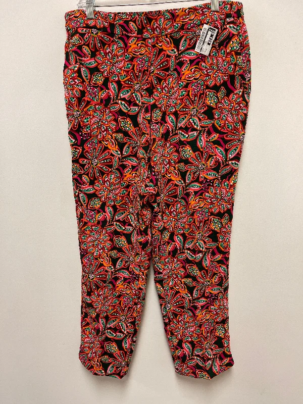 Wide-leg trousers Pants Cropped By J. Crew In Multi-colored, Size: 14