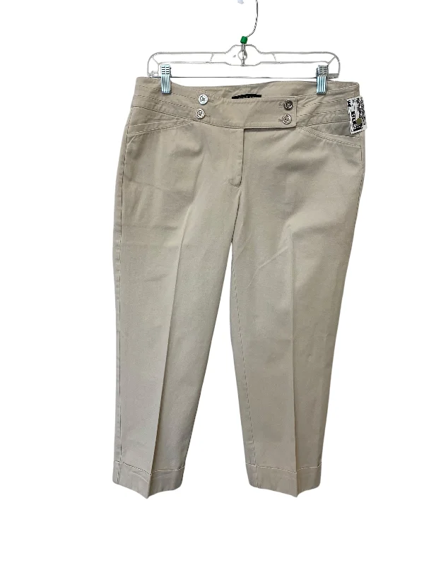 Fashionable pants Pants Cropped By White House Black Market In Tan, Size: 10