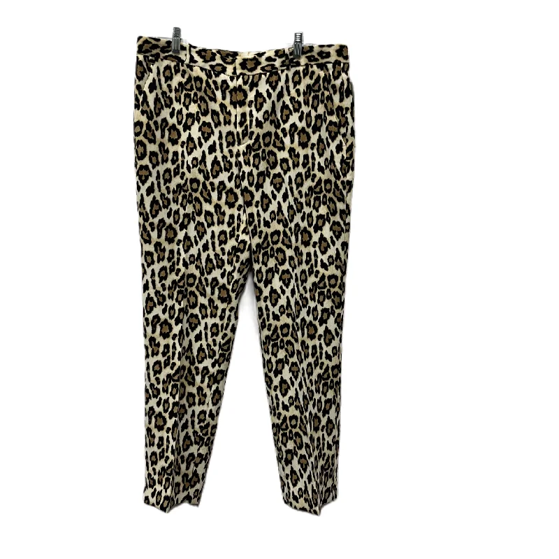 Chino pants Pants Dress By Banana Republic In Animal Print, Size: 12