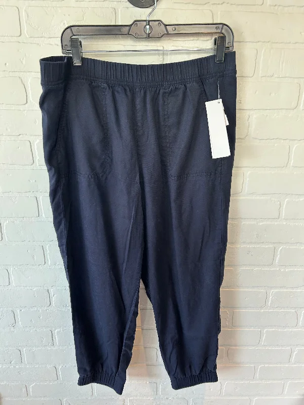 Button-up pants Pants Joggers By Talbots In Navy, Size: 12