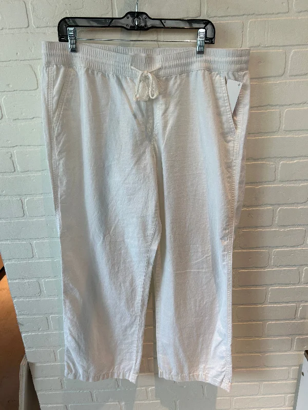 Printed pants Pants Linen By Sonoma In White, Size: 16