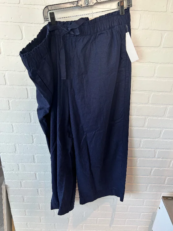 Soft pants Pants Wide Leg By Lane Bryant In Blue, Size: 20