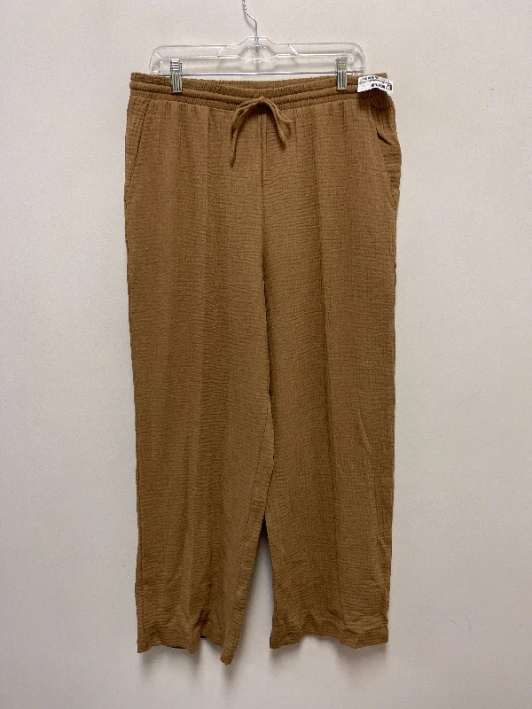 Sporty pants Pants Wide Leg By Z Supply In Bronze, Size: 12