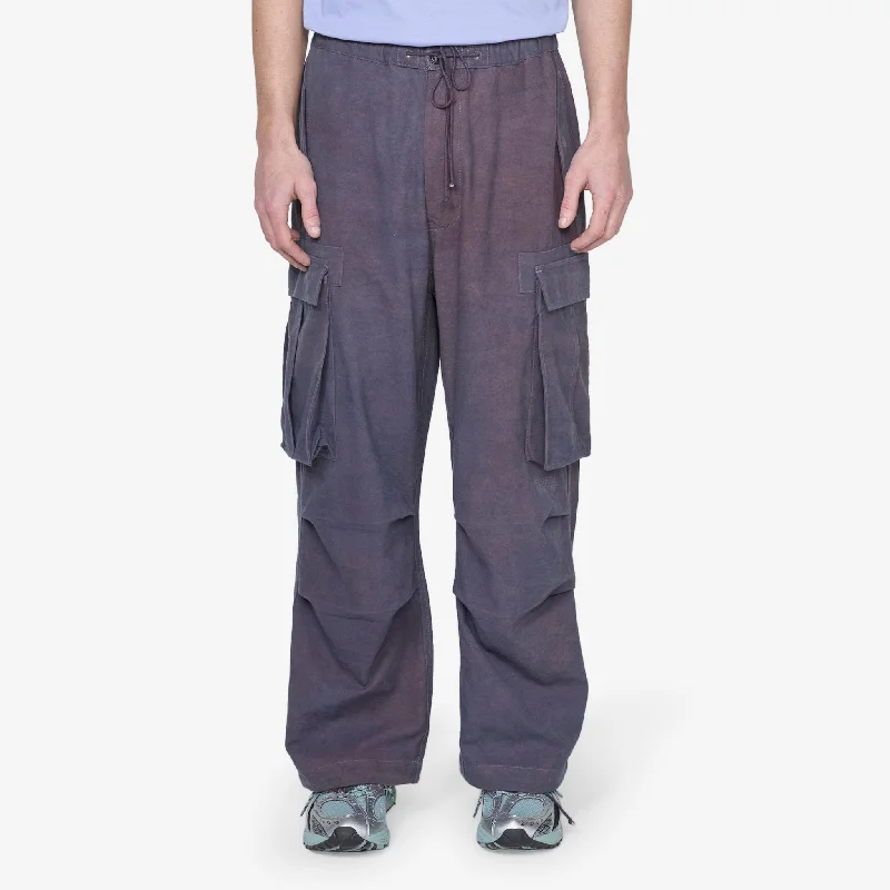 Button-down pants Peace Pant Purple Slub