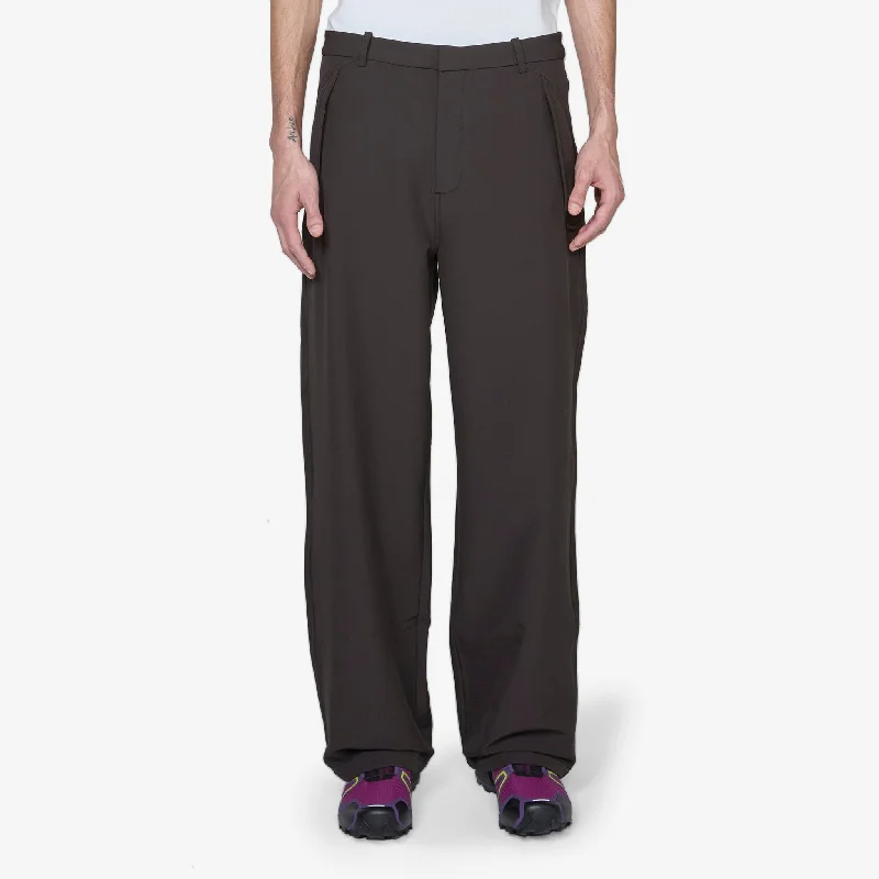 Sporty pants Soft Shell Trouser Dark Brown