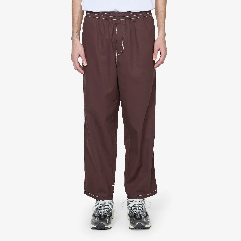 Relaxed fit Surf Contrast Pant Chocolate | White