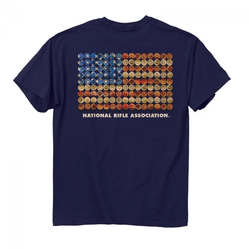 Military shirt 7420 NRA Shot Gun Flag T-Shirt