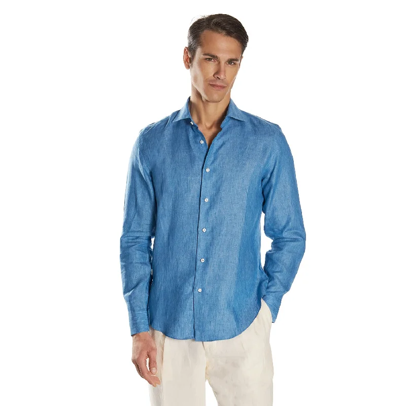 Layered shirt BLUETTE LINEN SHIRT