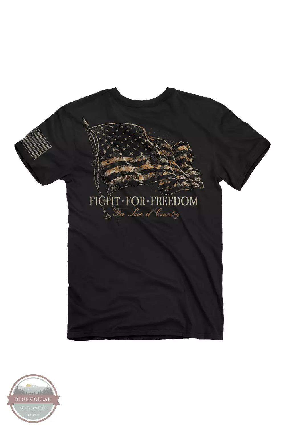 Button-up shirt 2185 Fight Camo Flag Short Sleeve T-Shirt