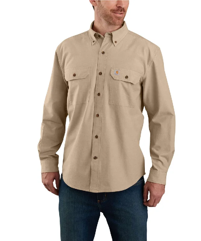 Fitted shirt Carhartt Men's Chambray Shirt - Dark Tan Chambray