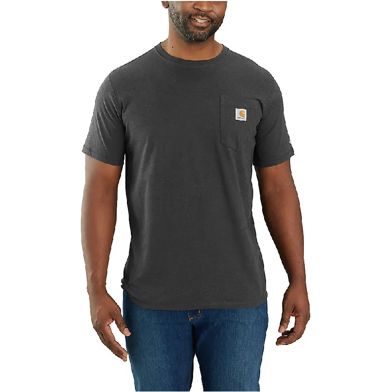 Relaxed fit shirt Carhartt Men's Force Relaxed Fit Midweight Short-Sleeve Pocket T-Shirt