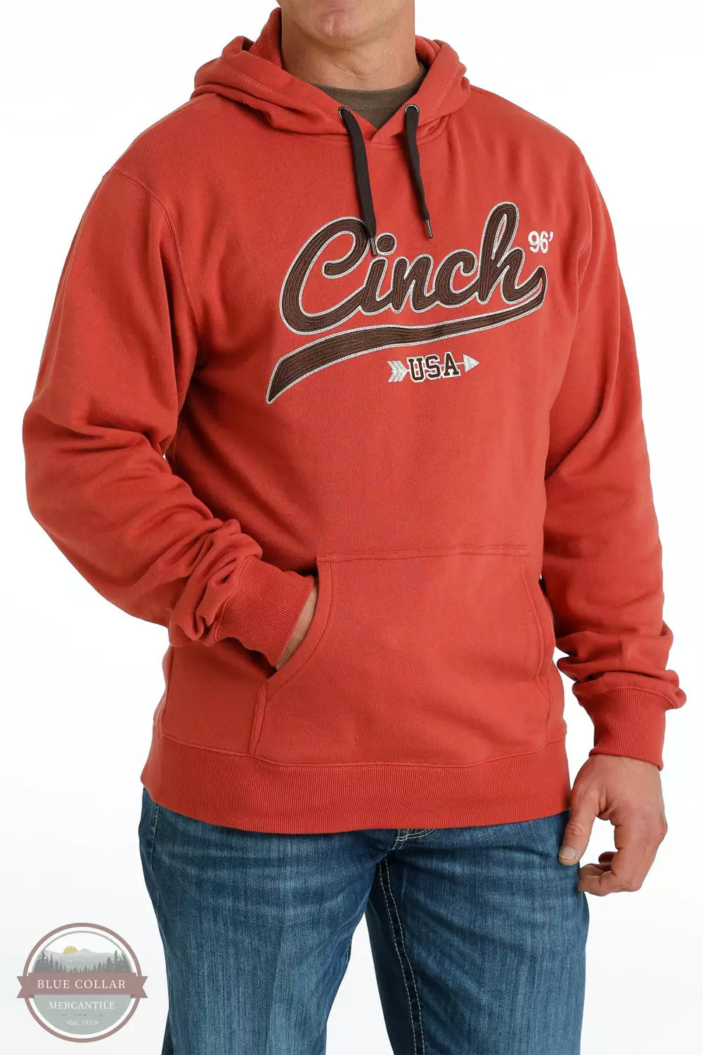 Blouse shirt MWK1206027 RED Cinch Logo Hoody