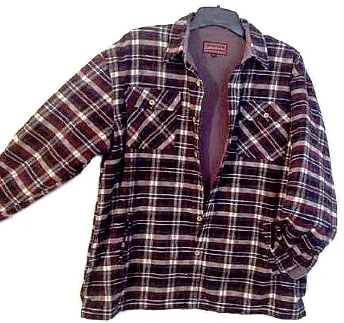 Tunic shirt Falcon Bay Men's Long Sleeve Fleece Lined Flannel Plaid Shirt