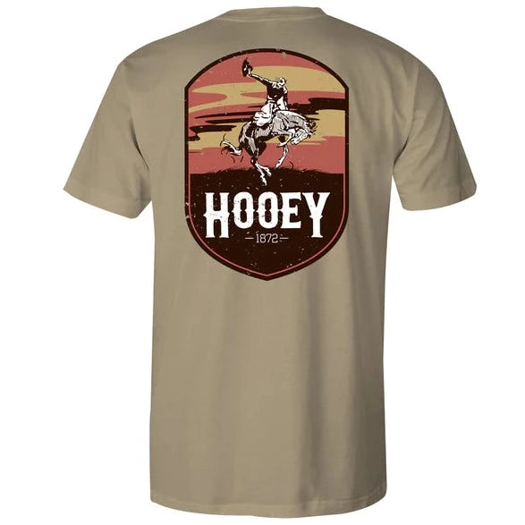 Designer shirt Hooey Men's Cheyenne Graphic Pocket Tee in Tan