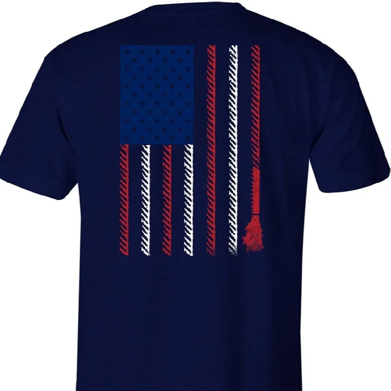 Western shirt Hooey Men's Liberty Roper Graphic Tee in Navy