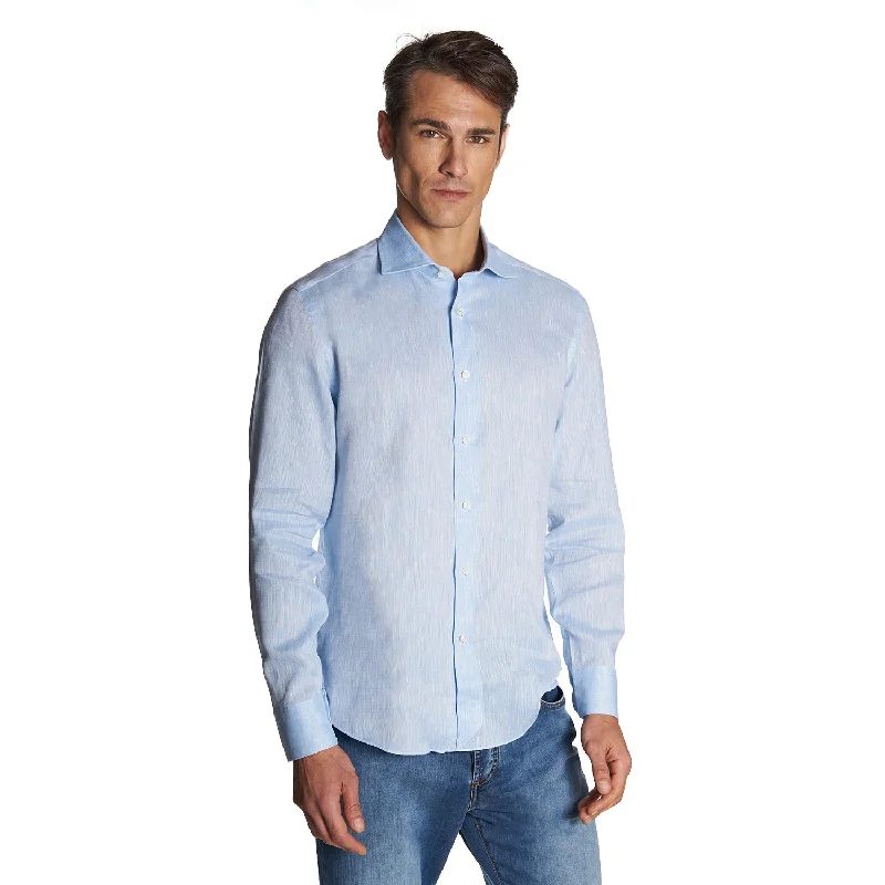 Tailored shirt LIGHT BLUE LINEN SHIRT