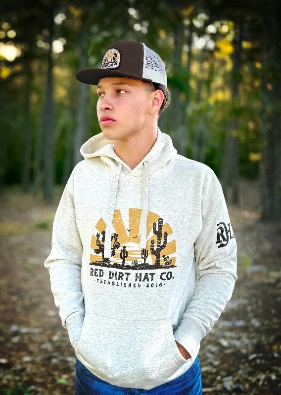 Relaxed shirt Red Dirt Hat Co. Daybreak Hoodie in Oatmeal Heather