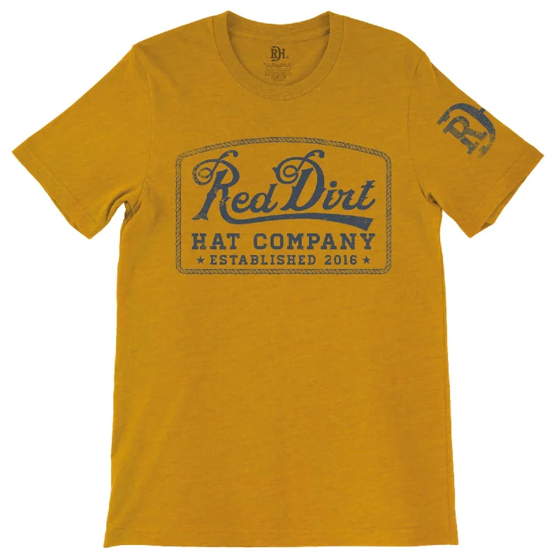 Faded shirt Red Dirt Hat Co. "Guitar" T-Shirt in Heather Gold