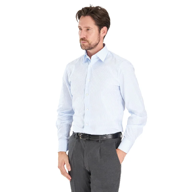 Casual shirt REGULAR WHITE AND LIGHT BLUE STRIPED CLASSIC SHIRT