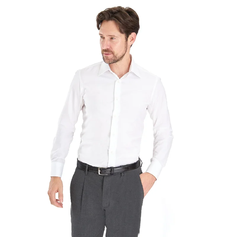 Preppy shirt SLIM WHITE CLASSIC SHIRT