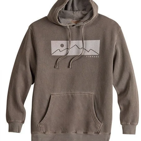 Preppy shirt Tin Haul Men's Mountain Hoodie in Brown