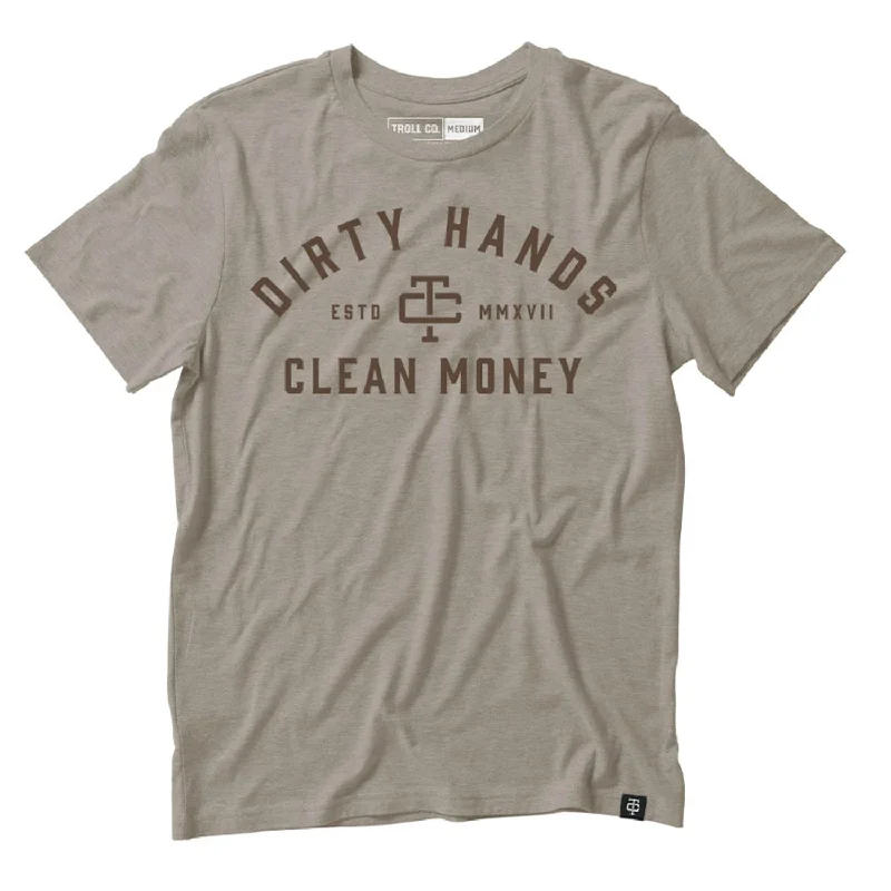 Oversized shirt Troll Co. Men's 'Dirty Hands Clean Money" T-Shirt